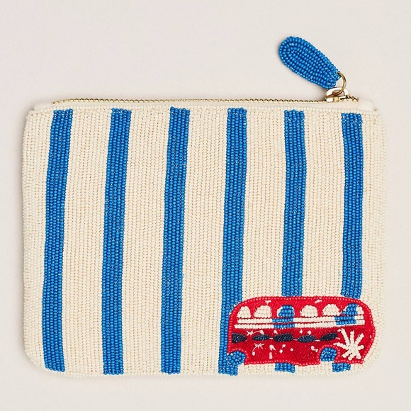 NWT ANTHROPOLOGIE Daniella Manini Beaded City Pouch, London - Picture 2 of 5